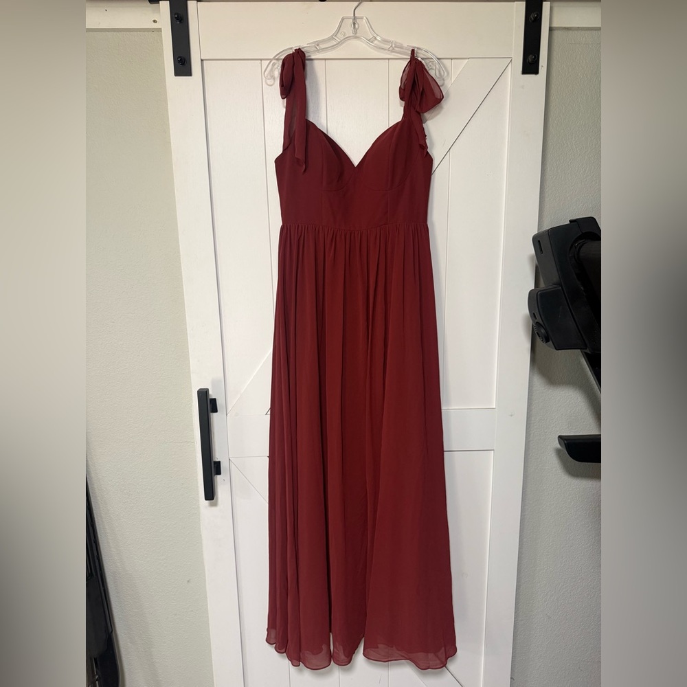 Revelry bridesmaid dress- Serenity Chiffon size 10